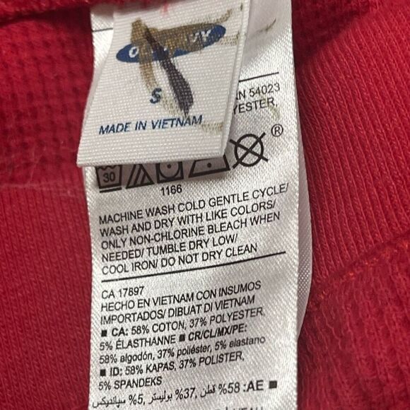 old navy  red thermal pajama / lounge pants size small ladies nwot - Picture 2 of 5